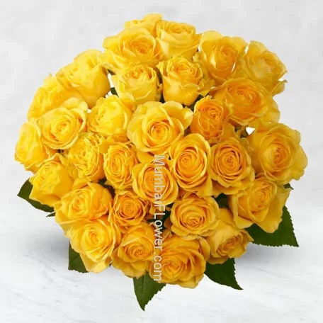 Bunch of 30 Yellow Roses