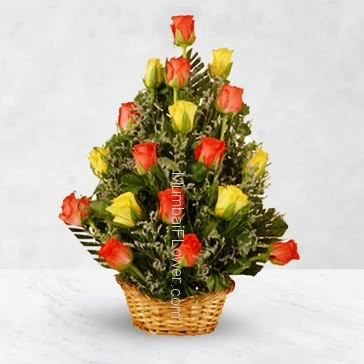 Bouquet of 24 Mixed Roses. send to your love and impress with mix roses. 