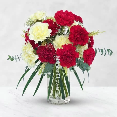 Red & Yellow Carnations