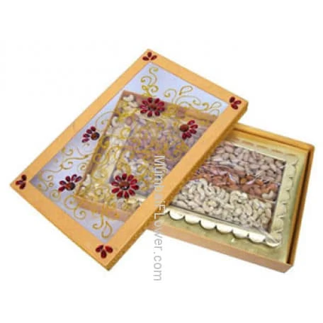 Box of mixed dry fruits.