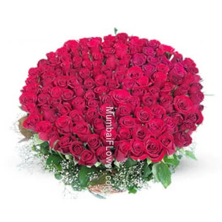 100 Red Roses Bunch
