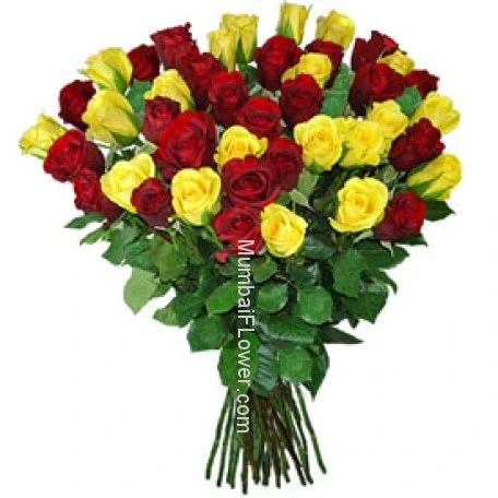 Red and Yellow Roses