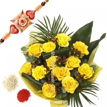 Rakhi Roses Combo