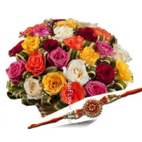 Rakhi n Mixed Roses