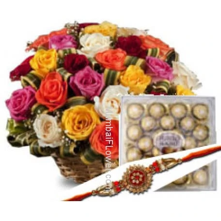 Rakhi Chocolate Roses Combo