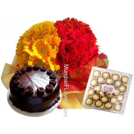 Flowers Cake Chocolate Combo