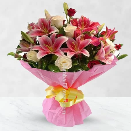 Life Bouquet of Lilies