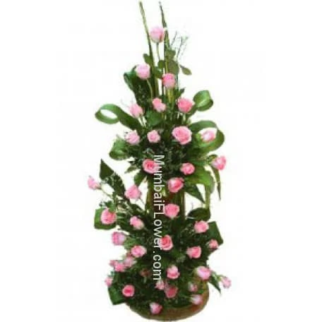 Big Bouquet of Pink Roses