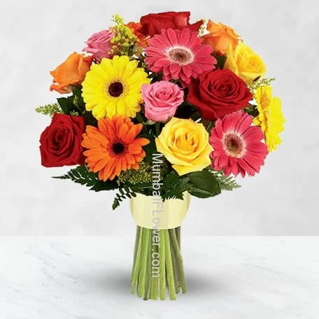 20 Mixed Roses n Gerberas