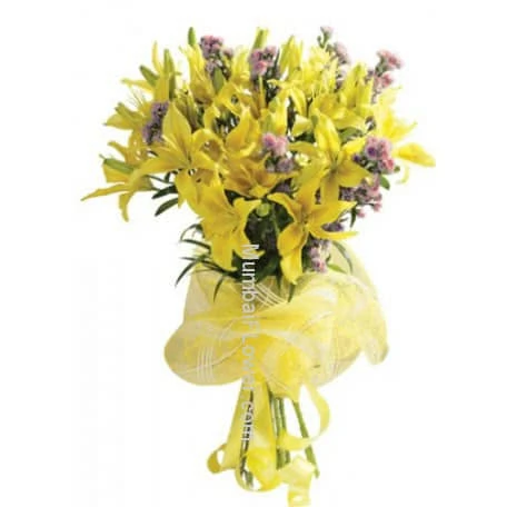Oriental Yellow Lilies
