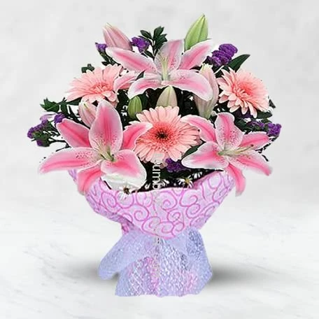 Bouquet Lilies n Mix Flowers