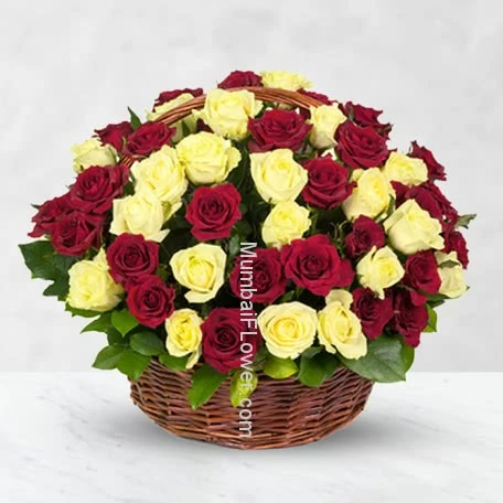 60 Red n Yellow Roses