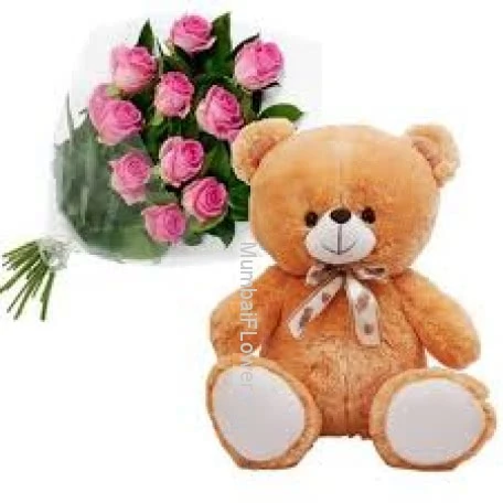 Pink Roses n Teddy