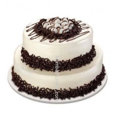 2 Tier Choco Vanila Cake