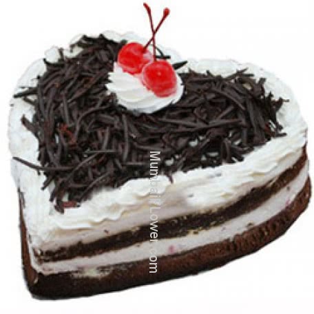 2 Kg. Heart Shape Black Forest Cake