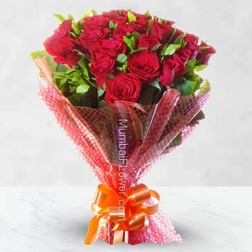 To show your ultimate love for someone with red roses, send the message of your heart to your loves heart with beautiful Bunch of 20 Red roses nicely decorated with fillers and Ribbons.