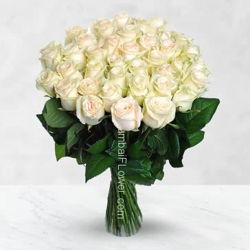  Rose of all Roses, Rose of all the World! You, too, have come where the dim tides are hurled. Upon the wharves of sorrow, and heard ring The bell that calls us on; the sweet far thing. Bunch of 40 white Roses nicely decorated with Ribbons.