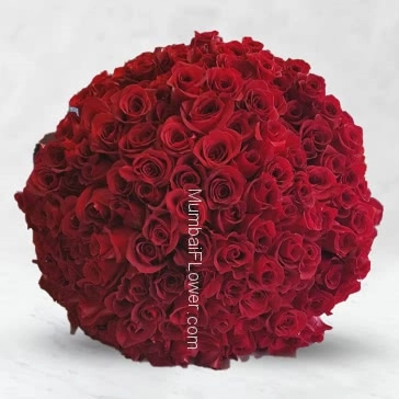 Huge Bunch of 200 stems of Red Roses nicely decorated with Ribbons is the best for to express your feelings no needs of words!