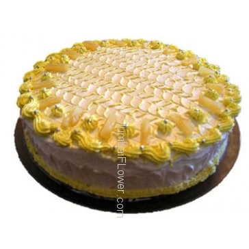 Awesome fresh Pineapple Cake 2 kg. Please Order 1 Day in advance.