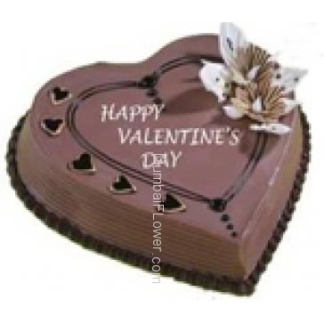 2 Kg. Egg Less Heart Shape Chocolate Cake. Please Order 2 Days in advance.  Please note: This item is not available in small cities / remote locations. 