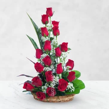 No words can describe the message of your love for that mumbai flowers arranged an Arrangement of 30 Red Roses with fillers and greens to propose someone.