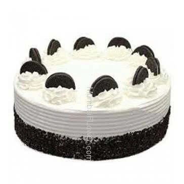 Half Kg. Chocolate Oreo Cake , crunchy and chocolatey... ... Order 24 hours in advance. Please note : Cake icing may differ from shown picture.
