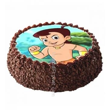 Half Kg. Delicious Chocolate Photo Cake... Order 24 hours in advance. Please note : Cake icing may differ from shown picture.
