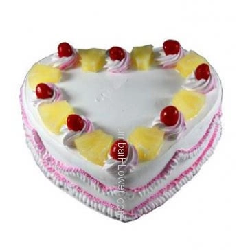 1 kg. Heart Shape Pineapple Cake Delicious and Yummy... Order 1 Day in advance. Please note : Cake icing may differ from shown picture.