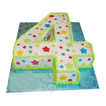 Any Number Cake Custom Made in best quality and flavour, minimum 3 Kg or more... Order 24 hours in advance. Please note : Cake icing may differ from shown picture.
