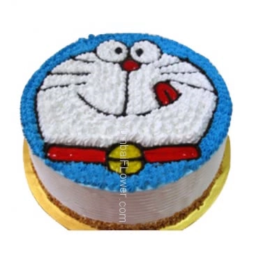 1 Kg. Doremon Cake all time favorite... Order 24 hours in advance. Please note : Cake icing may differ from shown picture.

