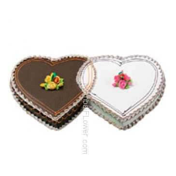 3 Kg. Premium Quality Choco Vanila Twin Cake... Order 1 Day in advance. Please note : Cake icing may differ from shown picture.