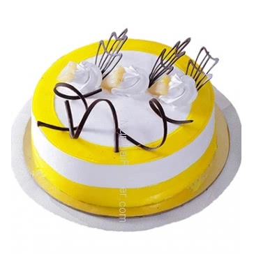 Half Kg. Best Quality Pineapple Glaze Cake, fruity and yummy... Please note : Cake icing may differ from shown picture.