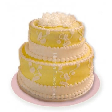 2 Tier Custom made Pineapple Cake 3 Kg. and more, best in flavour and cake... Order 24 hours in advance. Please note : Cake icing may differ from shown picture.
