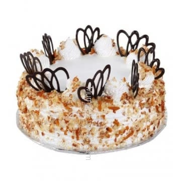 Half Kg. Premium Quality Butter Scotch Gateau Cake, best in taste and flavour