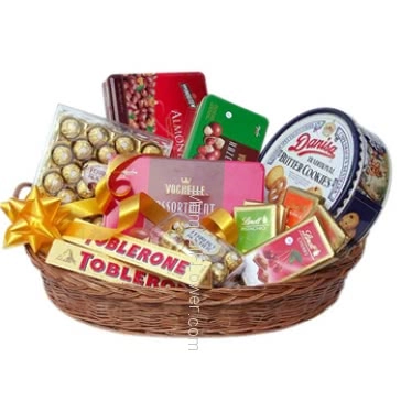 Everyone likes chocolates to make them happy just send them this Basket of Chocolates and express your love feeling. 