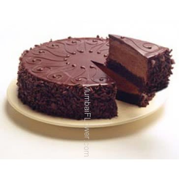 1 Kg. Egg Less Chocolate Truffle Cake.  Please note: This item is not available in small cities / remote locations. 