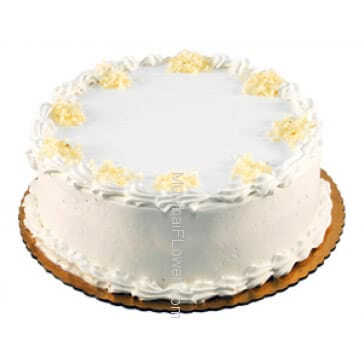 1 Kg. Vanilla Cake, a delicious and yummy treat. Send this Vanila Cake to your dear and near ones